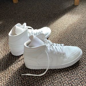 White Air Jordan 1s
